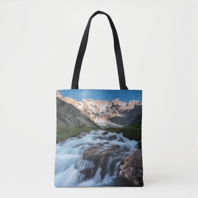 Waterfalls | Aviolo Lake, Italy Tote Bag (Front)