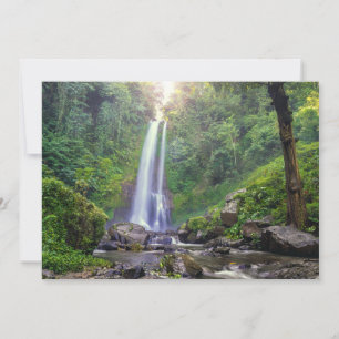 Waterfalls   Bali, Indonesia Thank You Card