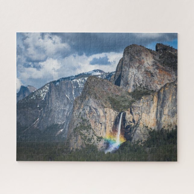 Waterfalls | Bridal Veil Falls Yosemite California Jigsaw Puzzle (Horizontal)