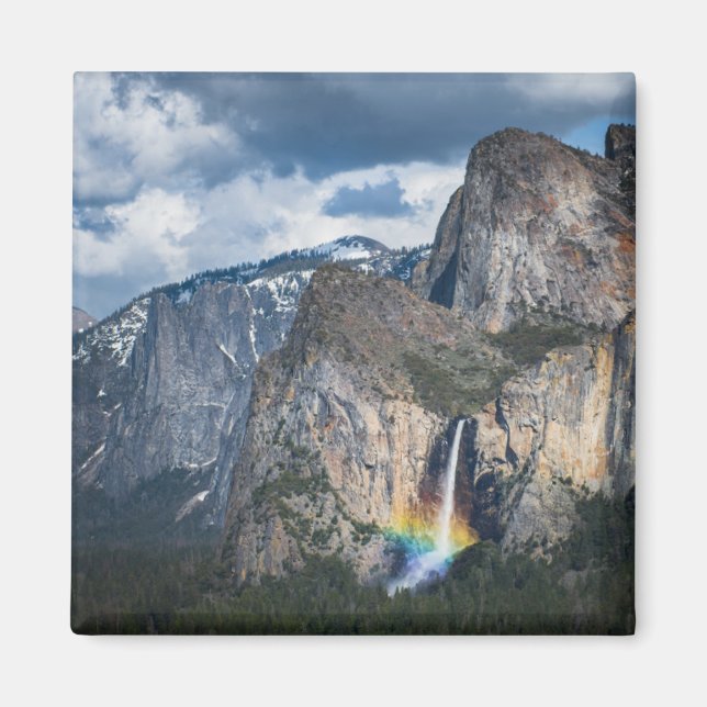 Waterfalls | Bridal Veil Falls Yosemite California Magnet (Front)