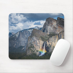Waterfalls Bridal Veil Falls Yosemite California Mouse Pad