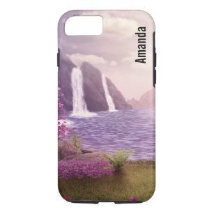 Waterfalls & Cherry Trees around a Lake Case-Mate iPhone Case