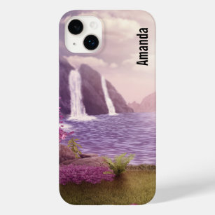 Waterfalls & Cherry Trees around a Lake Case-Mate iPhone 14 Plus Case