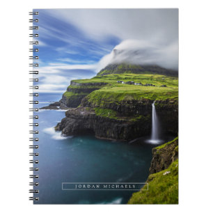 Waterfalls Faroe Islands, Denmark Notebook