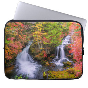 Waterfalls   Faucet Waterfalls Nikko Japan Fall Laptop Sleeve