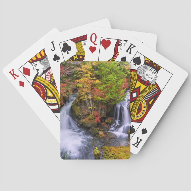 Waterfalls | Faucet Waterfalls Nikko Japan Fall Playing Cards (Back)