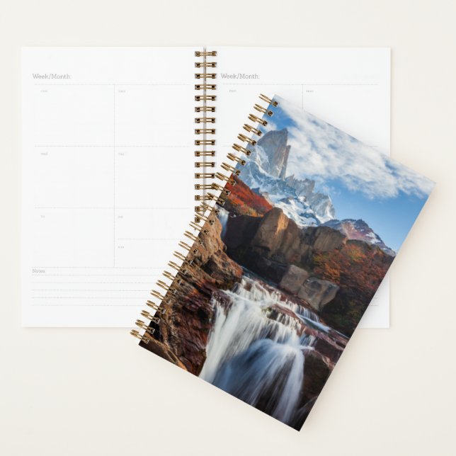 Waterfalls | Fitz Roy Mountain, Argentina Planner (Display)