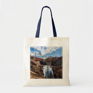 Waterfalls Fitz Roy Mountain, Argentina Tote Bag