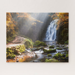 Waterfalls   Gleno, Northern Ireland Jigsaw Puzzle