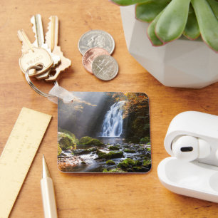 Waterfalls   Gleno, Northern Ireland Key Ring