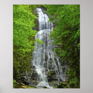 Waterfalls Great Smokey Mountain National Park Poster
