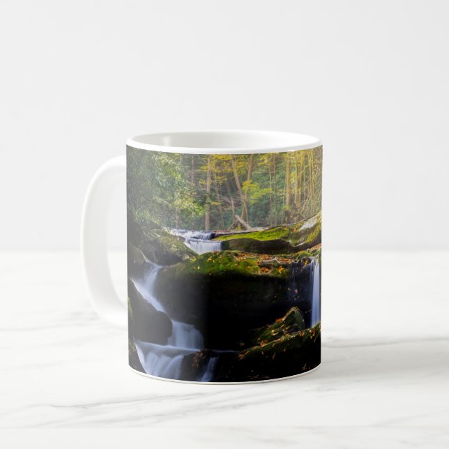 Waterfalls | Great Smoky Mountain National Park Coffee Mug (Front Left)