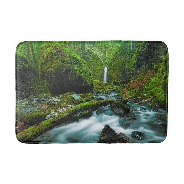 Waterfalls | Grotto Falls, Oregon Bath Mat (Front)