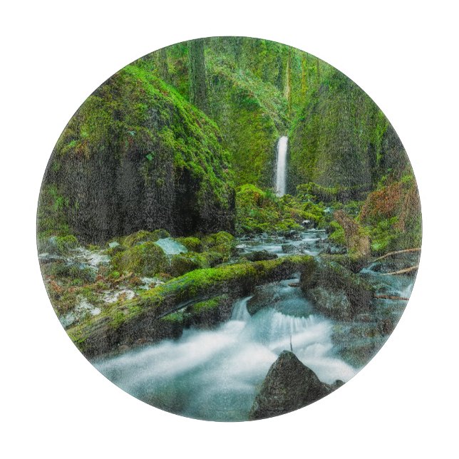 Waterfalls | Grotto Falls, Oregon Cutting Board (Front)