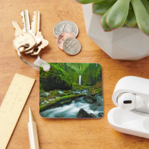 Waterfalls   Grotto Falls, Oregon Key Ring