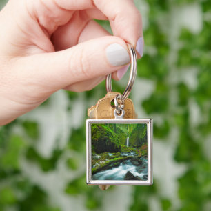 Waterfalls   Grotto Falls, Oregon Key Ring