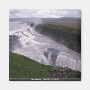 Waterfalls, Gulfoss, Iceland Magnet