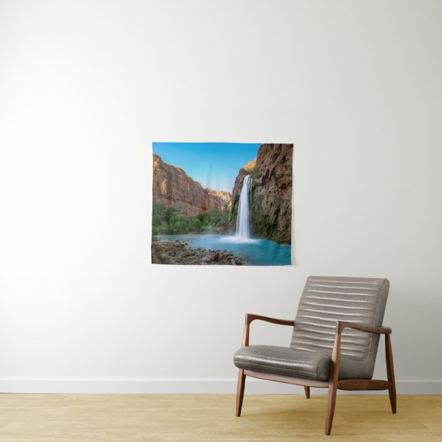 Waterfalls | Havasu Falls at Sunset Tapestry (In Situ (Horizontal))