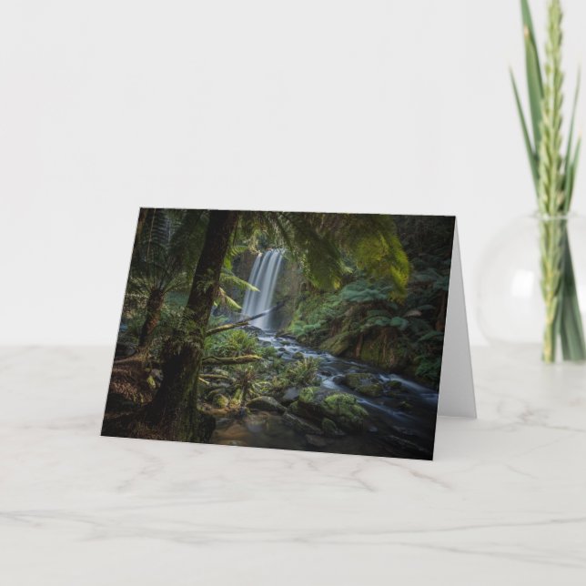 Waterfalls | Hopetoun Falls, New Zealand Card (Front)
