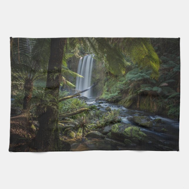 Waterfalls | Hopetoun Falls, New Zealand Tea Towel (Horizontal)