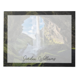 Waterfalls   Icelandic Waterfall Notepad