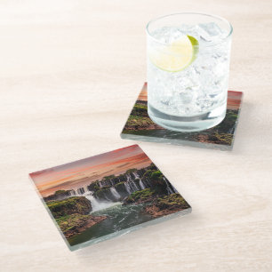 Waterfalls Iguacu National Park Glass Coaster