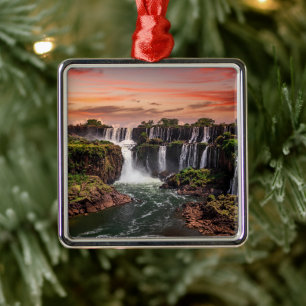 Waterfalls Iguacu National Park Metal Ornament