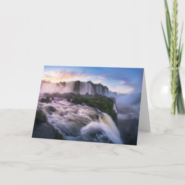 Waterfalls | Iguazu Waterfall, Brazil Card (Front)
