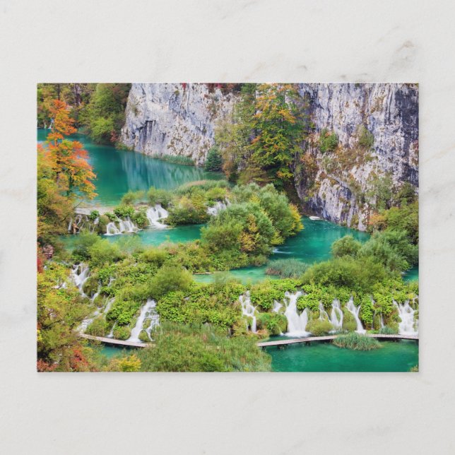 Waterfalls in Plitvice Lakes National Park Postcard (Front)