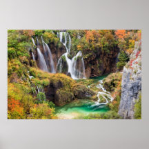 Waterfalls in Plitvice Lakes