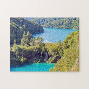 Waterfalls in Plitvice National Park - Croatia Jigsaw Puzzle
