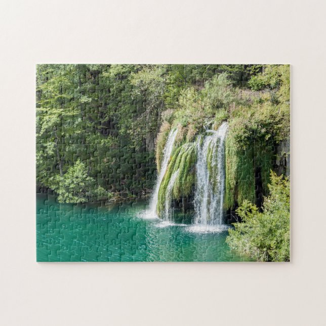 Waterfalls in Plitvice National Park - Croatia Jigsaw Puzzle (Horizontal)