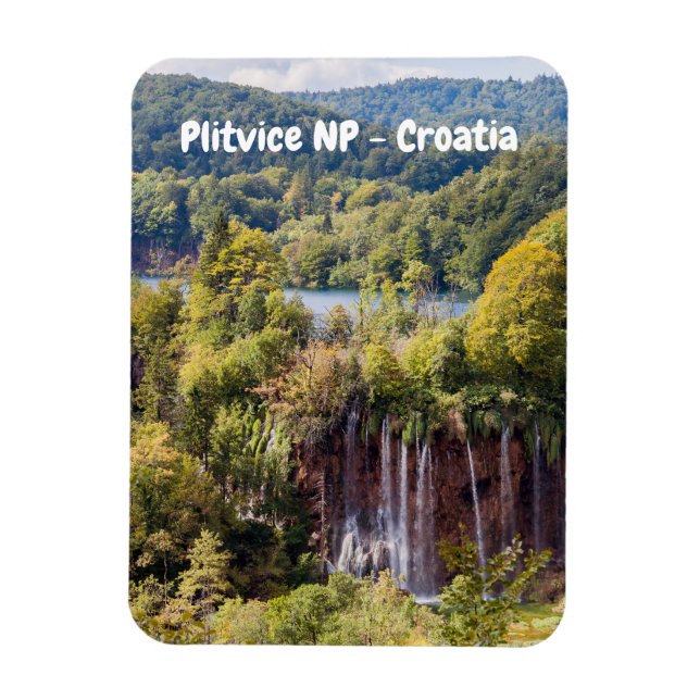 Waterfalls in Plitvice National Park - Croatia Magnet (Vertical)