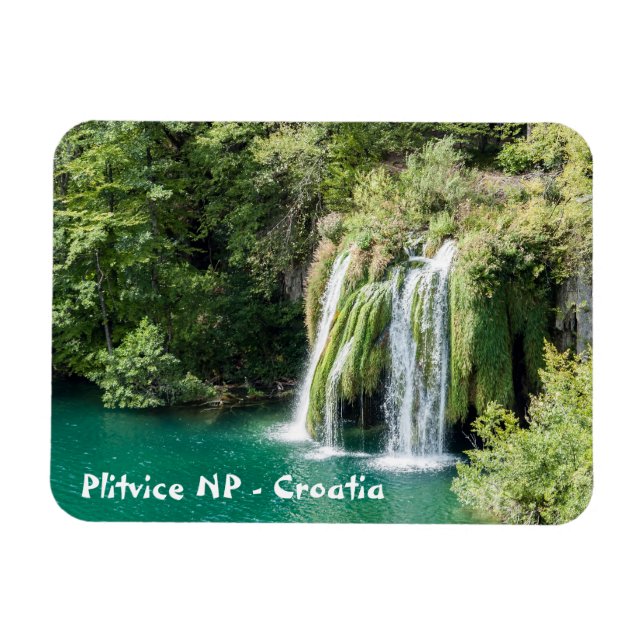 Waterfalls in Plitvice National Park - Croatia Magnet (Horizontal)