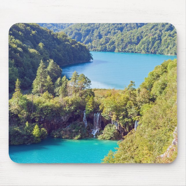 Waterfalls in Plitvice National Park - Croatia Mouse Pad (Front)