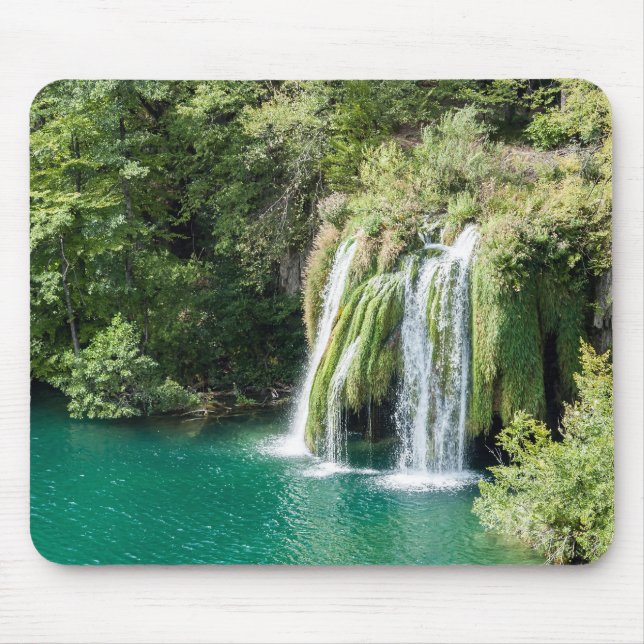 Waterfalls in Plitvice National Park - Croatia Mouse Pad (Front)