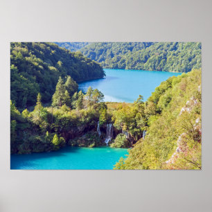 Waterfalls in Plitvice National Park - Croatia Poster