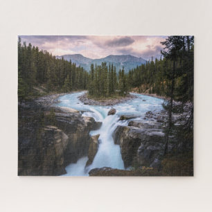 Waterfalls   Jasper National Park, Canada Jigsaw Puzzle