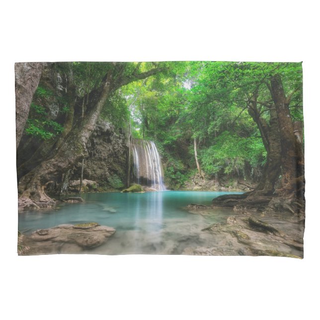 Waterfalls | Kanchanaburi, Thailand Pillowcase (Front)