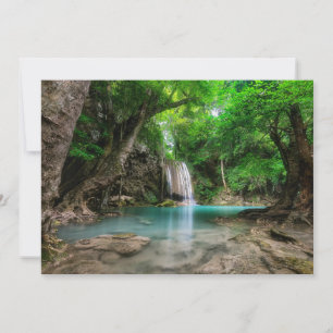 Waterfalls Kanchanaburi, Thailand Thank You Card