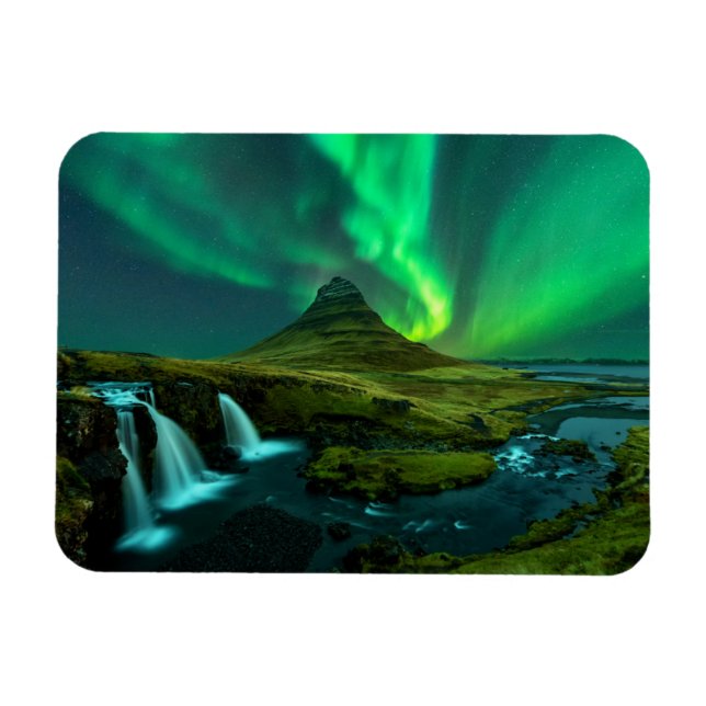 Waterfalls | Kirkjufellfoss Waterfall, Iceland Magnet (Horizontal)