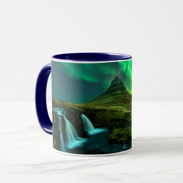 Waterfalls | Kirkjufellfoss Waterfall, Iceland Mug (Front Left)