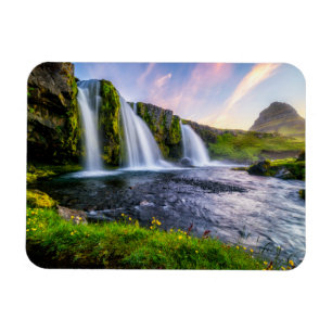 Waterfalls   Kirkjufellsfoss, Iceland Magnet