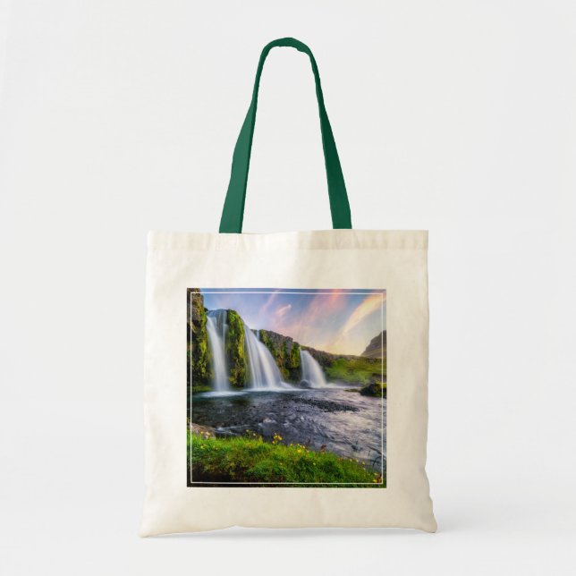 Waterfalls | Kirkjufellsfoss, Iceland Tote Bag (Front)