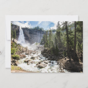 Waterfalls   Nevada Fall, Yosemite, CA Thank You Card