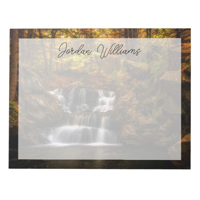 Waterfalls | New England Connecticut Notepad (Front)