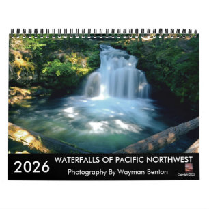 WATERFALLS OF PACIFIC NORTHWEST Calendar