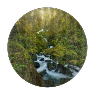 Waterfalls   Olympic National Park, Washington Cutting Board