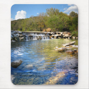 Waterfalls on Barton Creek in Austin Texas 2 Mouse Pad