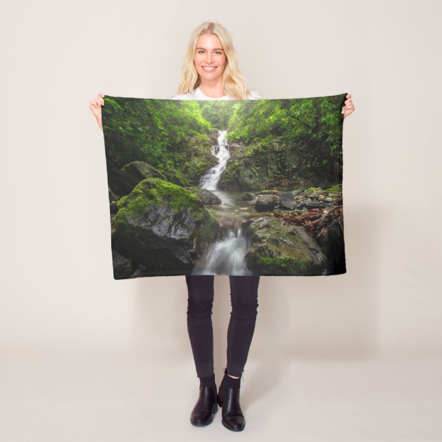 Waterfalls | Phayao Mountain National Park Fleece Blanket (In Situ)